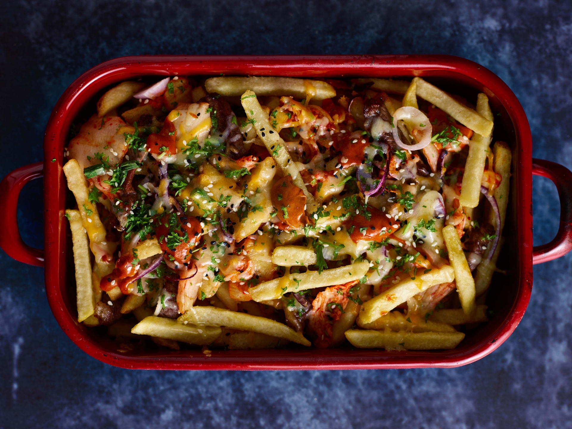 premium crunch 9.5mm kimchi fries