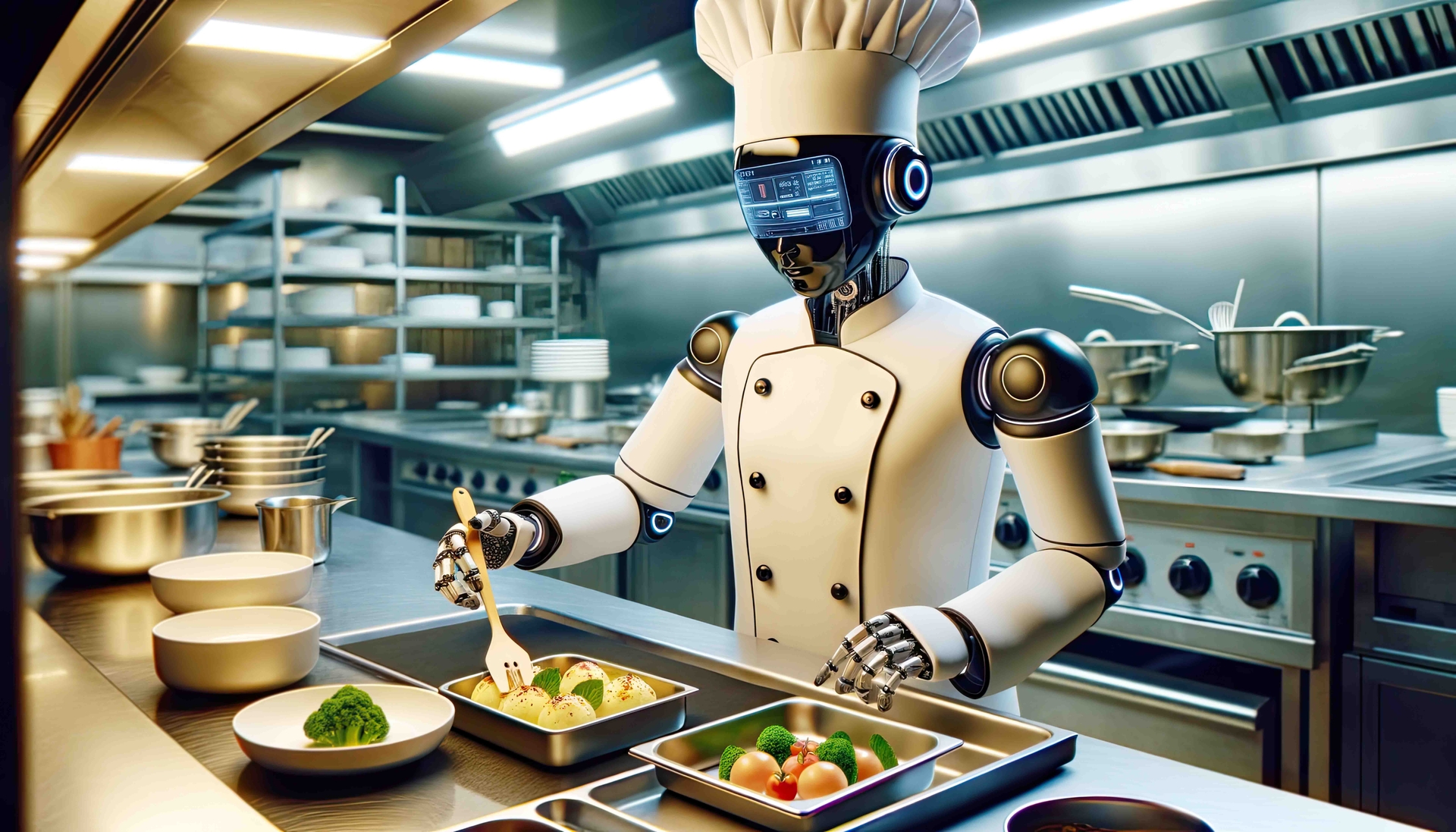 Ai Robot in Kitchen Hospitality 