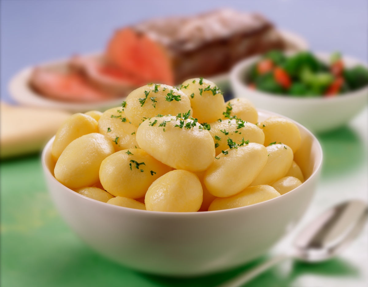 Steam and Fresh Whole Potatoes