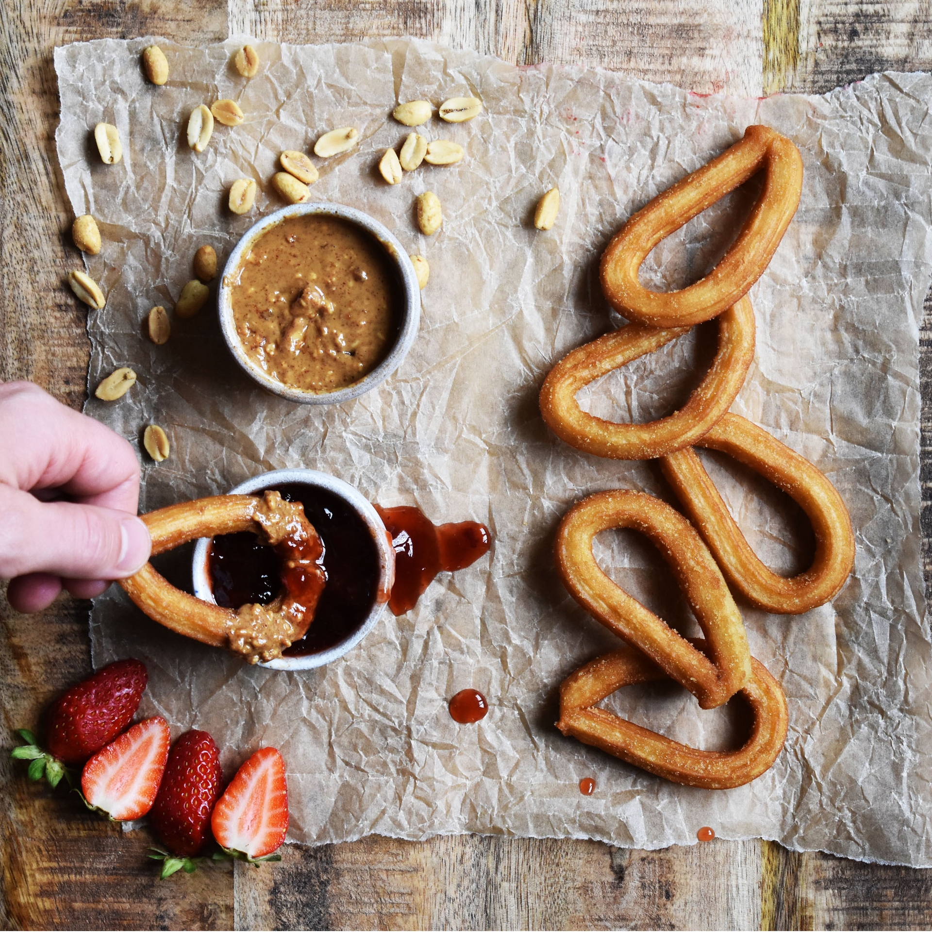 Peanut Butter & Jelly Churros