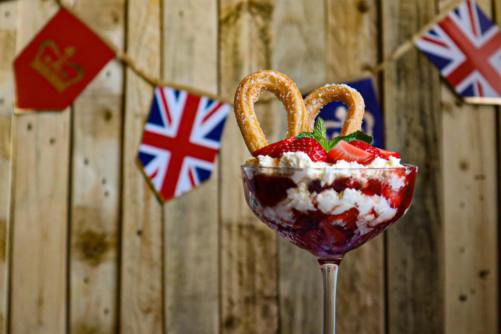 Strawberries and Cream with Churros
