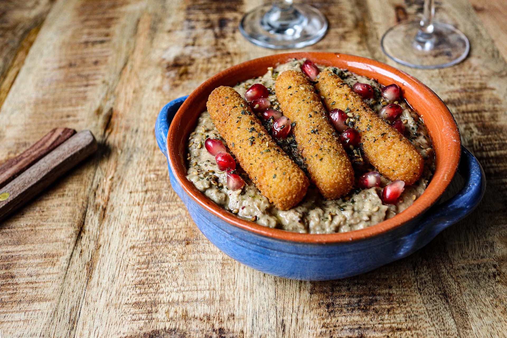 Mozzarella Sticks with Mutabal