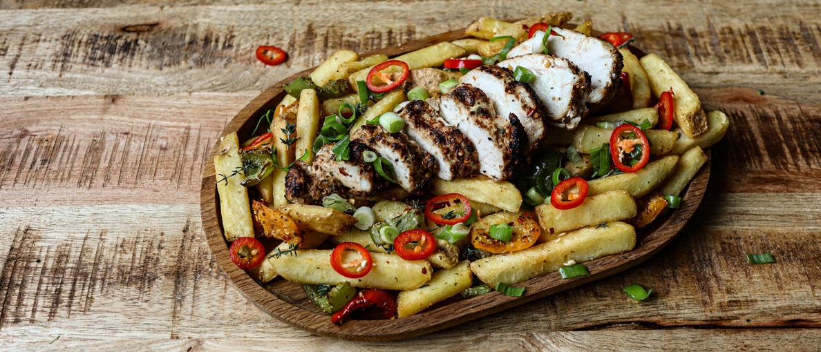 Cajun Chicken Dirty Fries