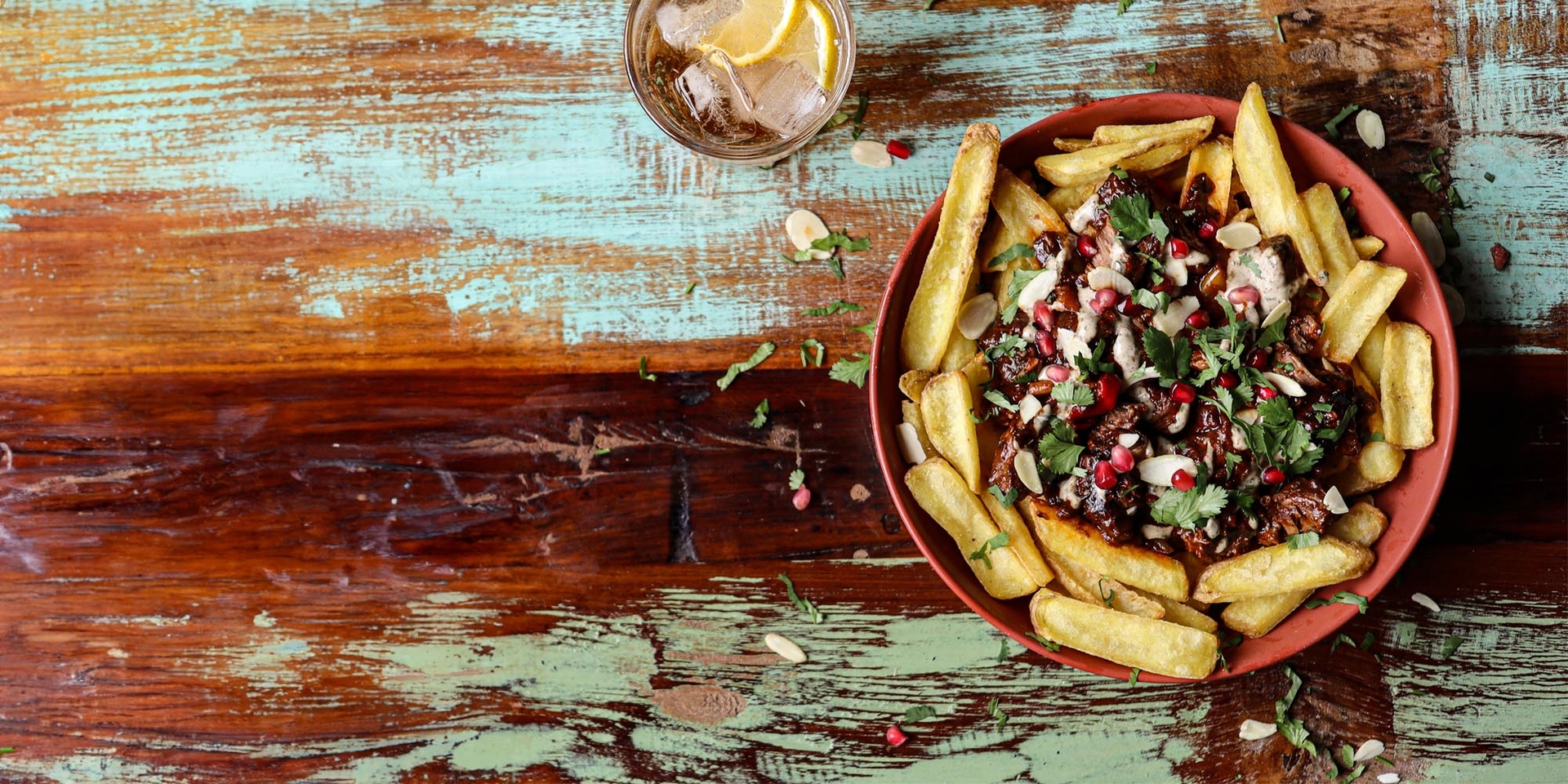 Lamb Tagine Loaded Dip and Grip Fries