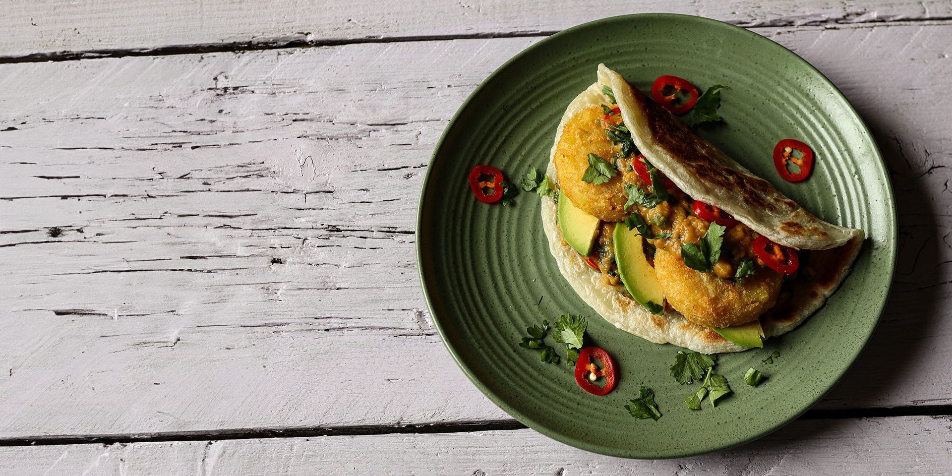 Hash Brown Paratha Wrap
