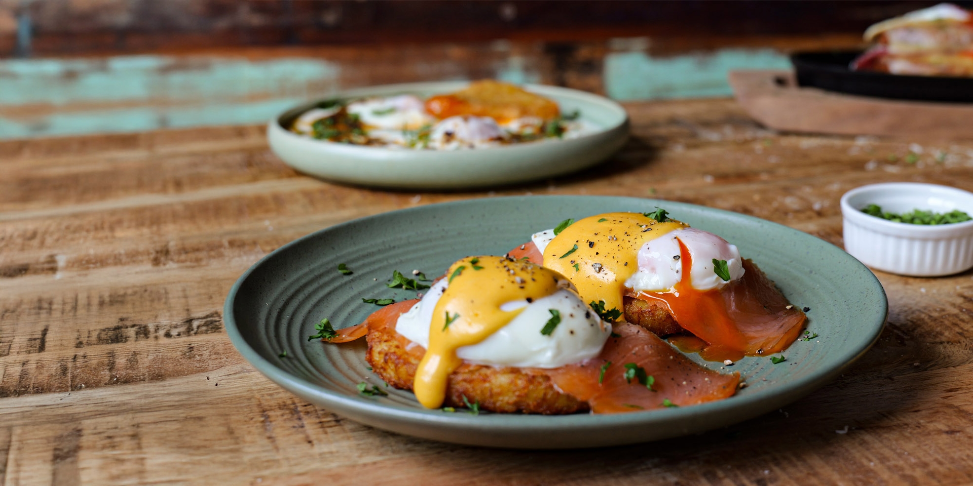 Salmon Eggs Royale Hash Browns