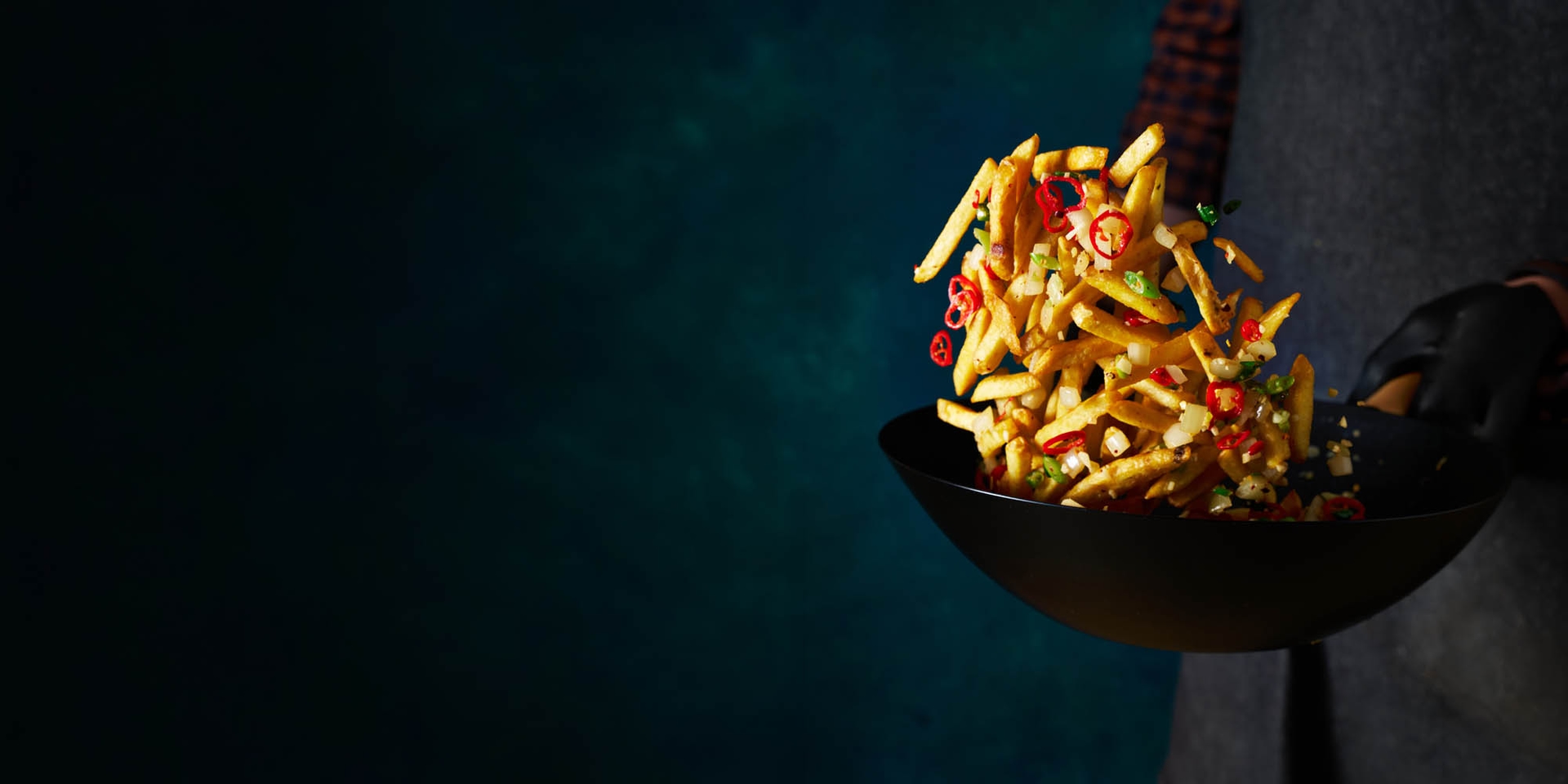 Stir Fry Wok Salt and Pepper Chips