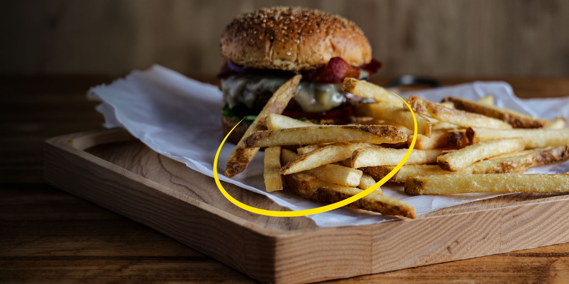 MasterCrunch Burger and Fries
