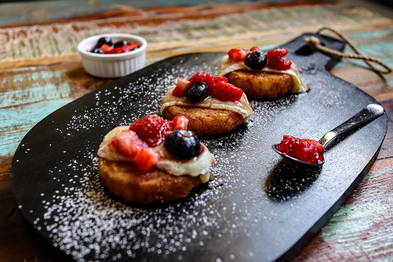 Melted Brie and Berry Hash Browns