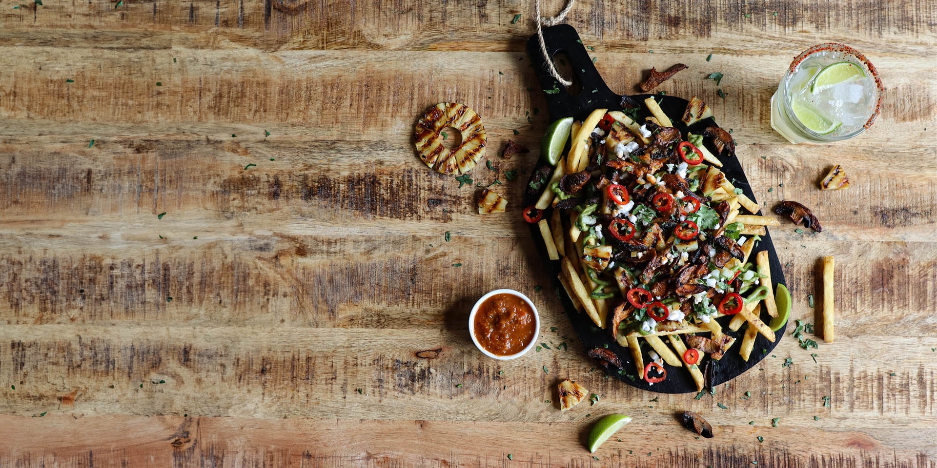 Mushroom Al Pastor Fries