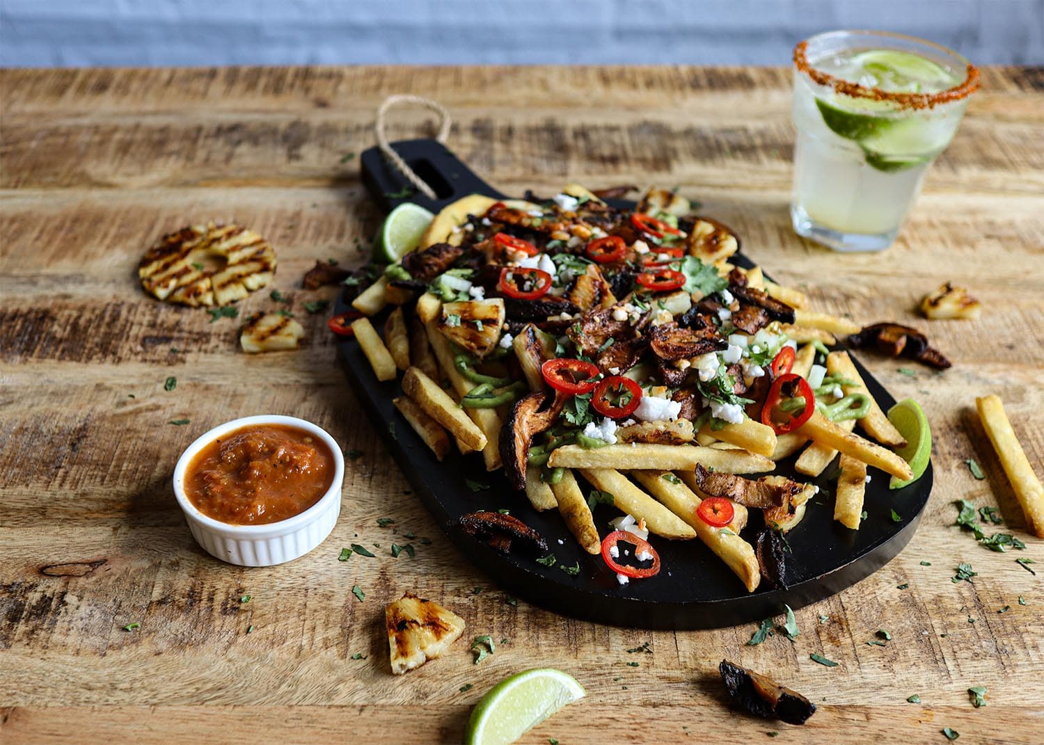 Mushroom Al Pastor Fries