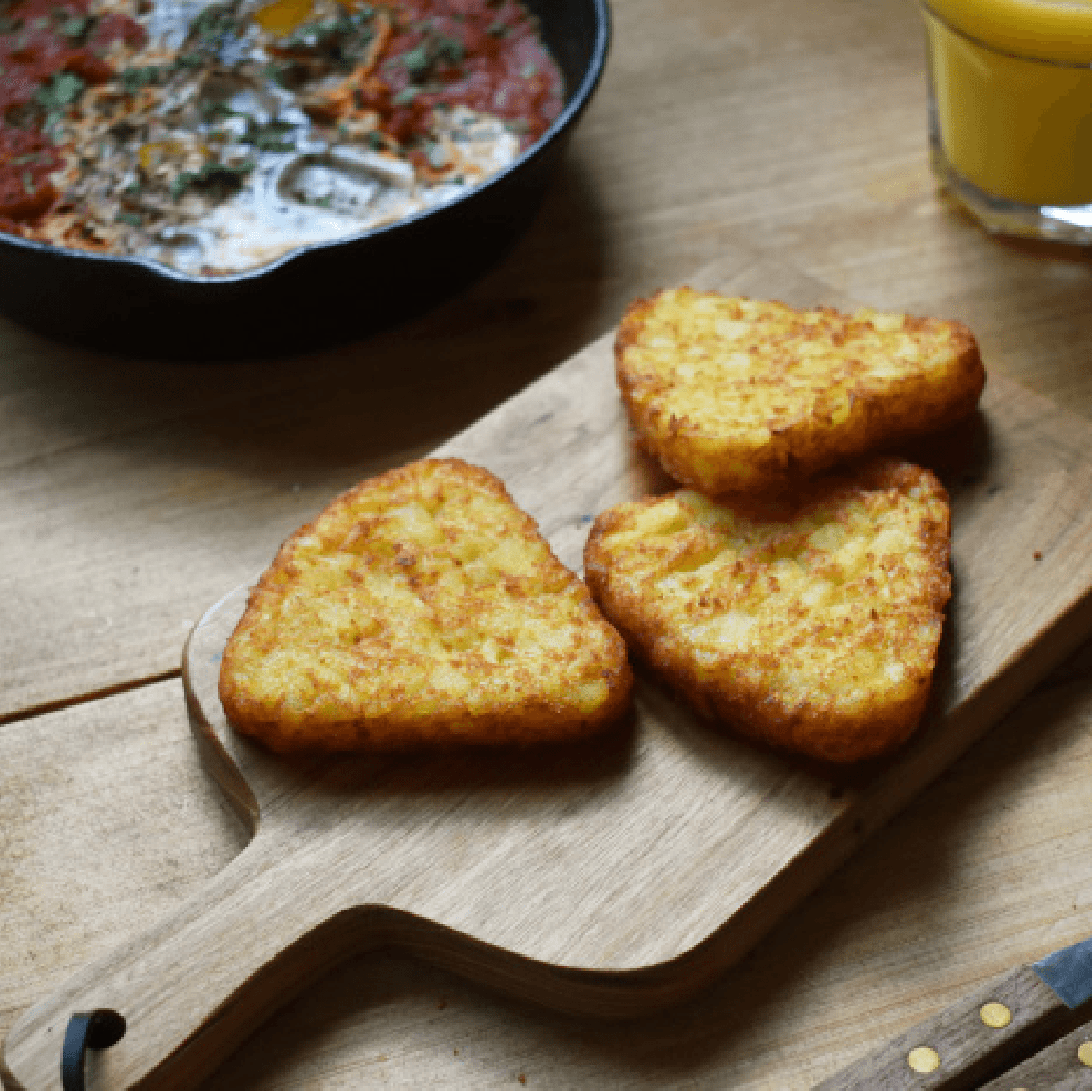 Aviko brunch Hash Browns shaksuka