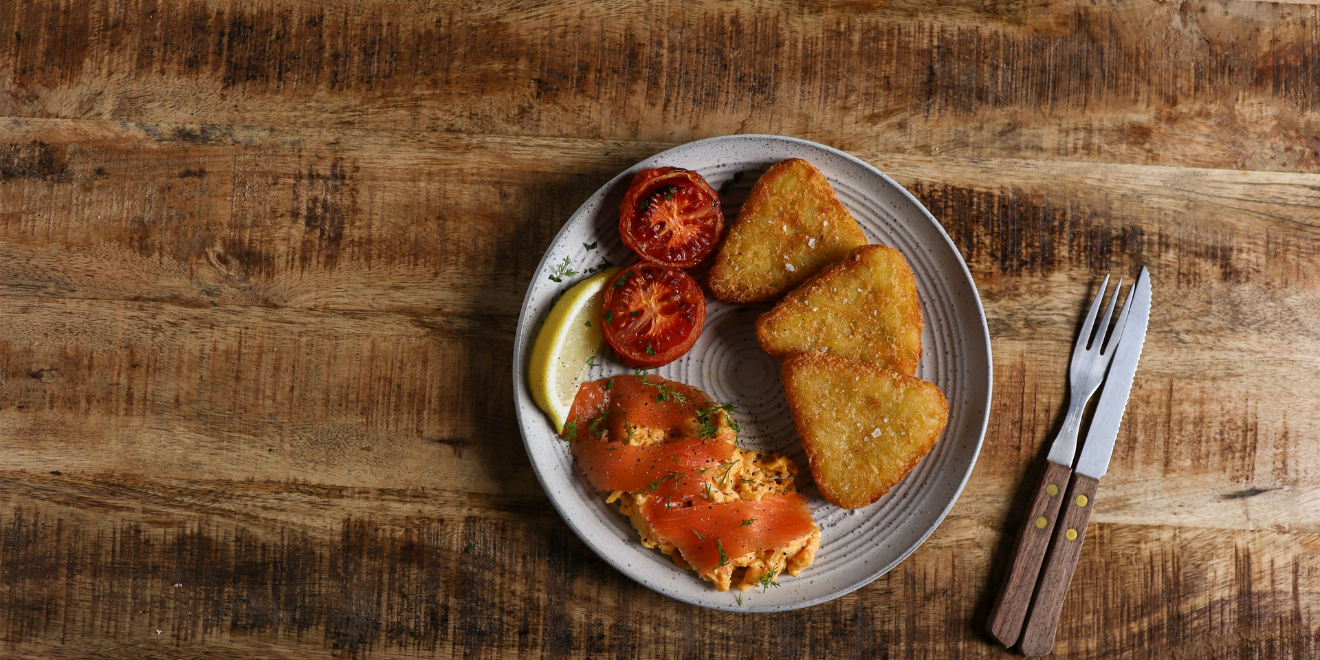 Hash Brown Egg Salmon