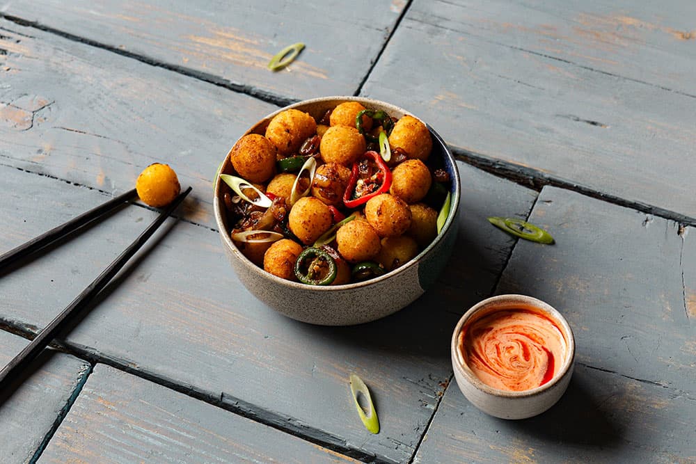 Salt and Pepper Pom Noisettes