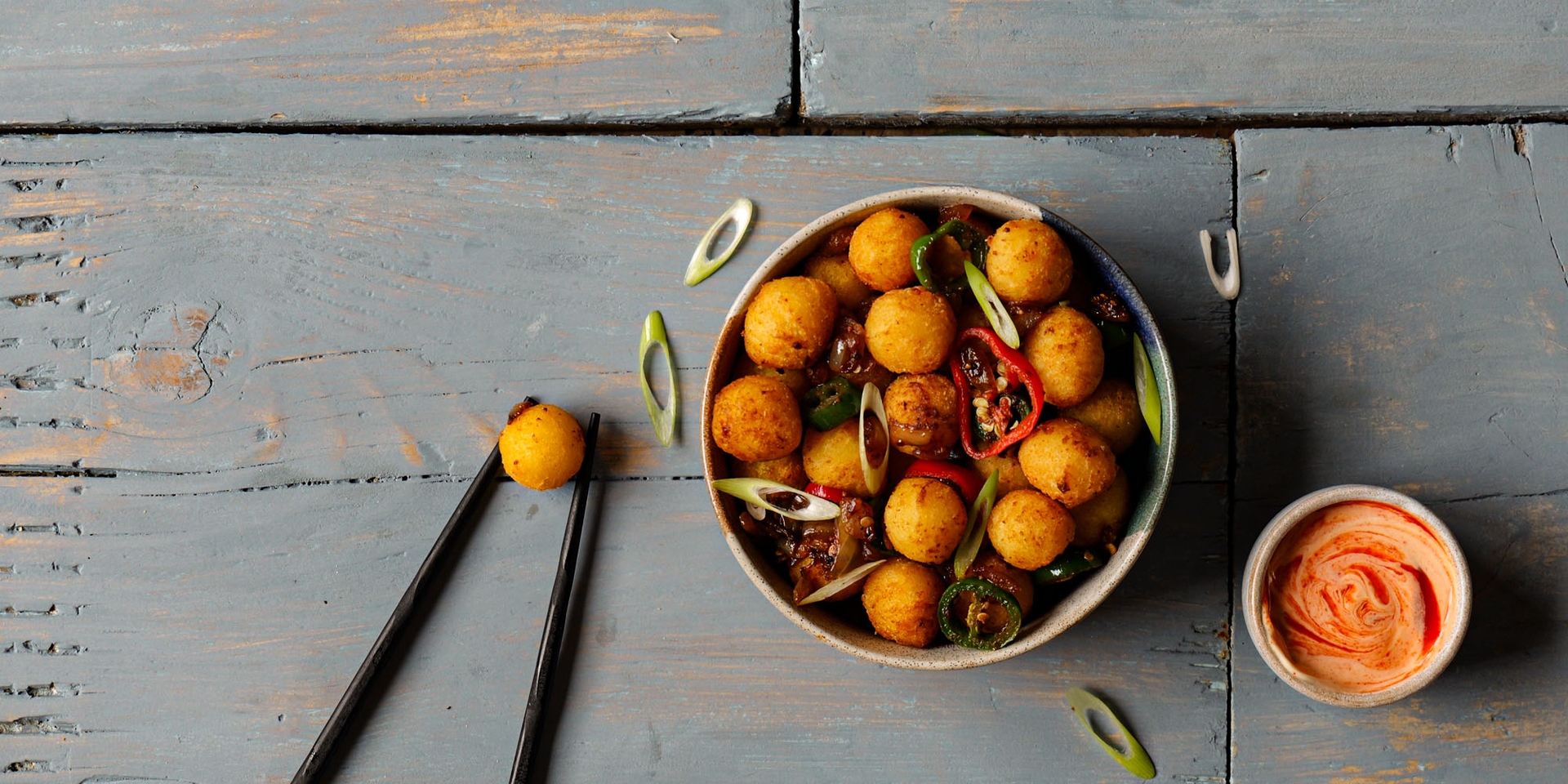 Salt and Pepper Pom Noisettes